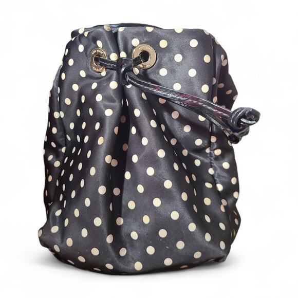 Kate Spade New York Black & Beige Polka Dot Diaper Bag Large Double Handle Tote - Picture 5 of 16
